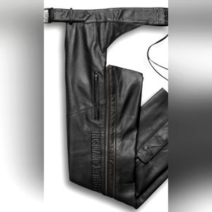 Harley Davidson riding gear leather chaps